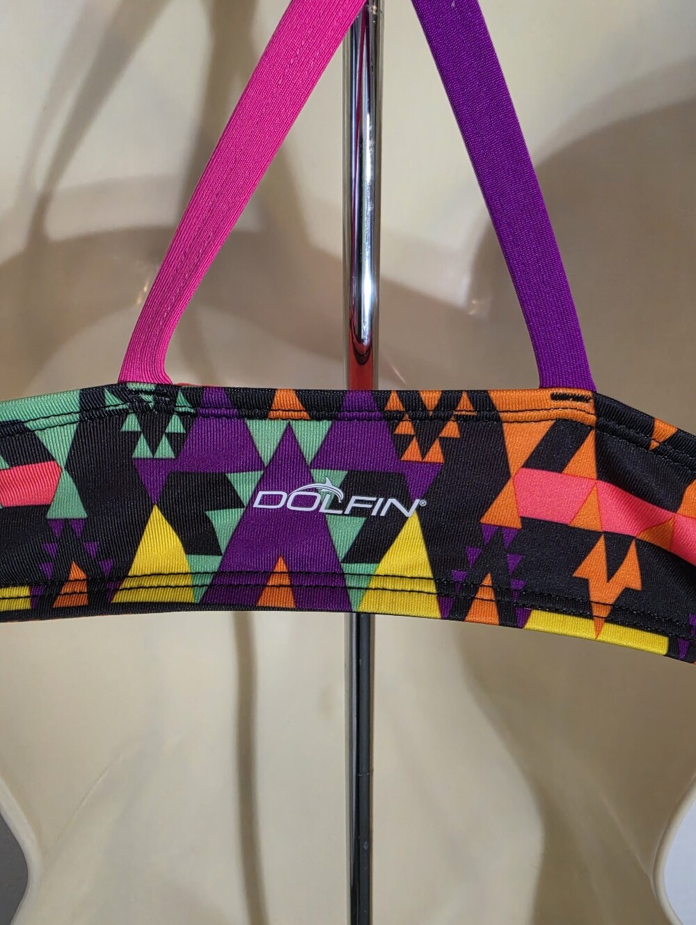 Dolfin Bikini Top Aztec Neon Pink Size S - Picture 8 of 11